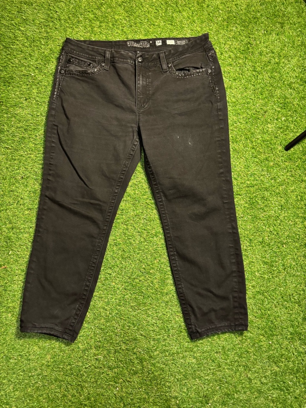 Miss Me Black Slim Straight Men's Jeans